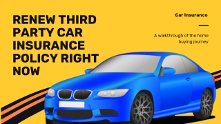 Renew Third Party Car Insurance Policy Right Now