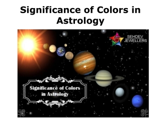 Significance of Colors in Astrology