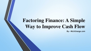 Factoring Finance India