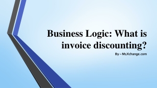 invoice discounting India