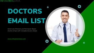 Doctors Email List | 2.1M Privacy Compliant Doctors Emails