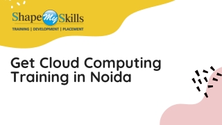 Get Cloud Computing Training in Noida