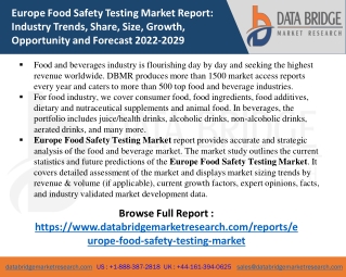Europe Food Safety Testing Market