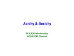 Acidity Basicity