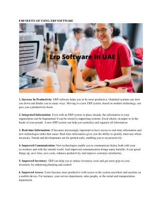 Erp Software In UAE