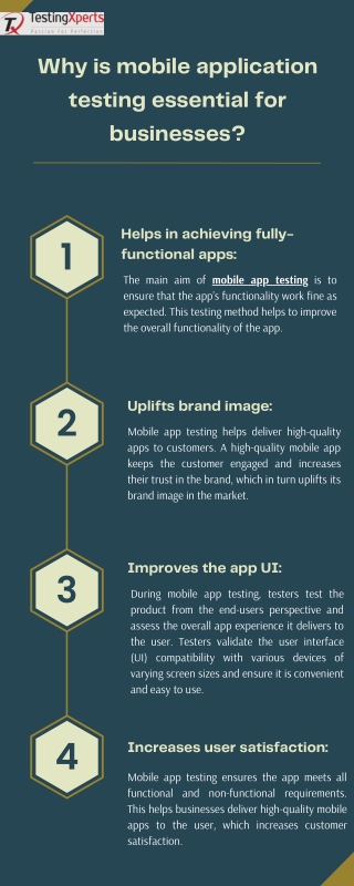 Why is mobile application testing essential for businesses