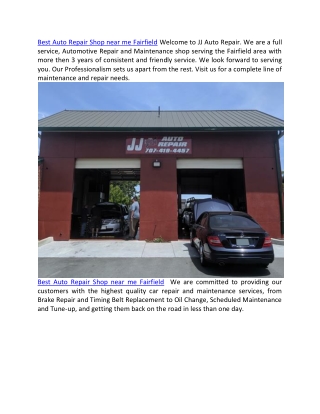 Repair Shop near me