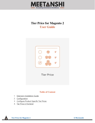 Magento 2 Tier Price