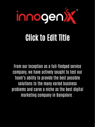 best digital marketing company in Bangalore