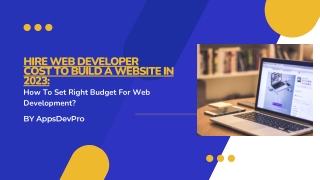 Cost To Build A Website In 2023: How To Set Right Budget For Web Development?