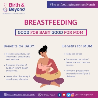 Breastfeeding benefits for both mom and baby | Best Gynecologist in HSR Layout