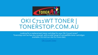 Oki C711wt Toner | Tonerstop.com.au