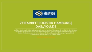 Zeitarbeit Logistik Hamburg | Das4you.de