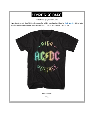 Acdc Merch | Hypericonic.com