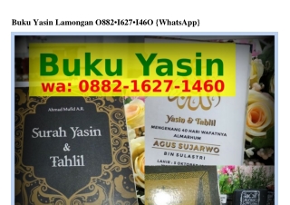 Buku Yasin Lamongan Ö88ᒿ•lϬᒿᜪ•lㄐϬÖ(WA)
