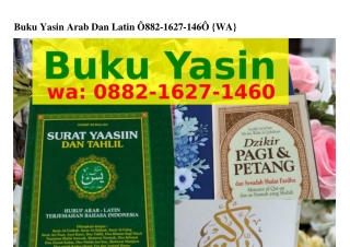 Buku Yasin Arab Dan Latin (1)