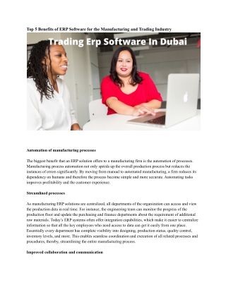 Trading Erp Software In Dubai