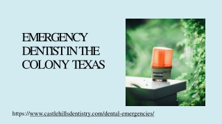 Emergency dentist in The Colony Texas