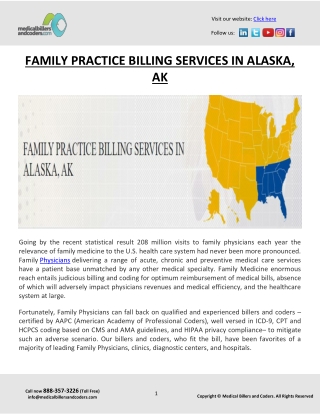 FAMILY PRACTICE BILLING SERVICES IN ALASKA, AK