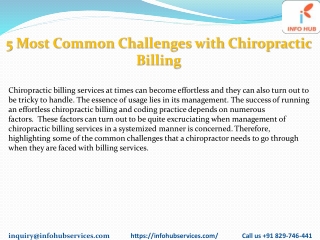 5 Most Common Challenges with Chiropractic BillingPDF