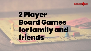 2 Player  Board Games for family and friends