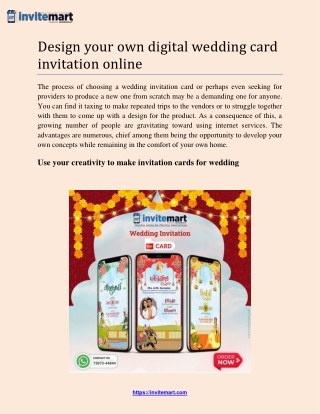 invitation card for wedding