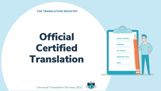Official Certified Translation