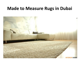Made to Measure Rugs in Dubai