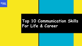 Top 10 Communication Skills for Life & Career