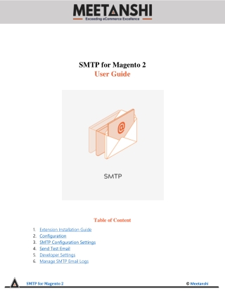 Magento 2 SMTP