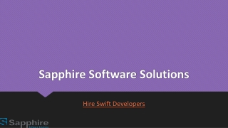 Hire Swift Developer | Dedicated Swift Programmer India, USA