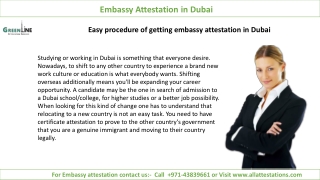 Procedure of Getting Embassy Attestation in Dubai