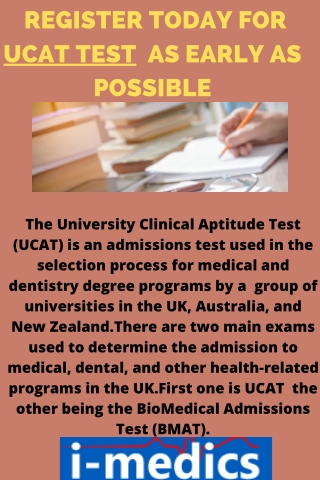 Prepare For UCAT Exam In An Easy Way|i-medics.
