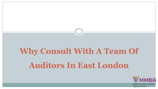 Why Consult With A Team Of Auditors In East London