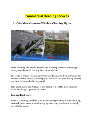 commercial cleaning services