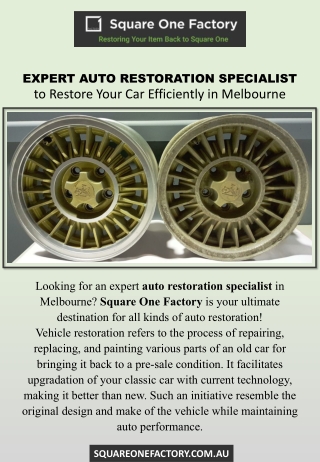 Expert Auto Restoration Specialist to Restore Your Car Efficiently in Melbourne