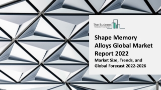 Shape Memory Alloys Market - Growth, Strategy Analysis, And Forecast 2031