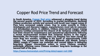 Copper Rod Demand online