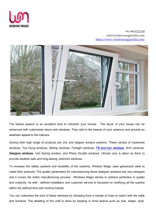 aluminium and uPVC windows and doors