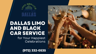 Limo and Black Car Service for all your Celebrations