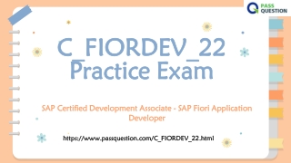 SAP C_FIORDEV_22 Practice Test Questions