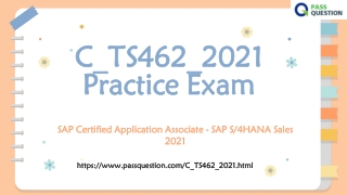 SAP C_TS462_2021 Practice Test Questions