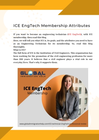 ICE EngTech Membership Attributes