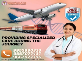 At Justified Price Avail Panchmukhi Air Ambulance Service in Guwahati and Hyderabad