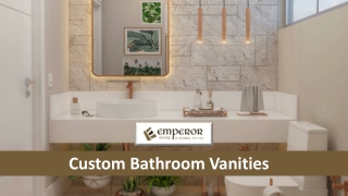 Custom bathroom vanities With Emperor Stone | Adelaide