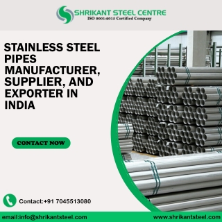 Leading Manufacturers of Stainless Steel Pipe in India