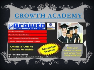 Best Fire Safety Officer Course in Mau by Growth Academy with Top Trainer