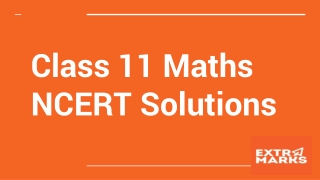 Class 11 Maths NCERT Solutions