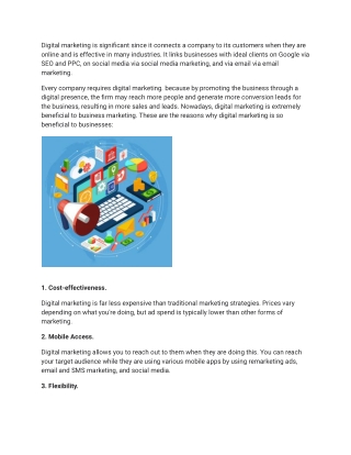 The Features of an Digital Marketing.