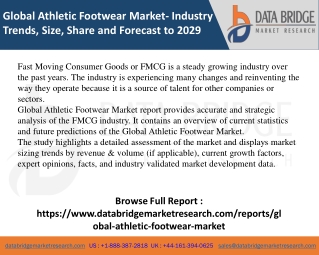Global Athletic Footwear Market  Pdf